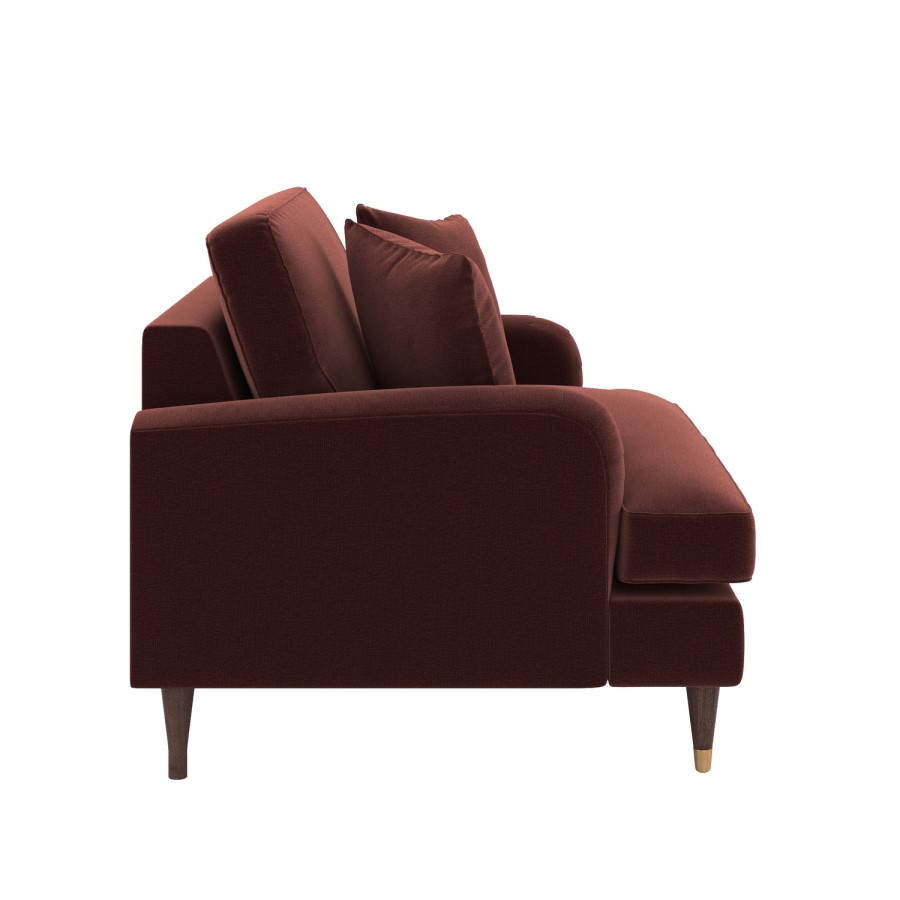 Merlot Red Chenille Love Seat – Payton 