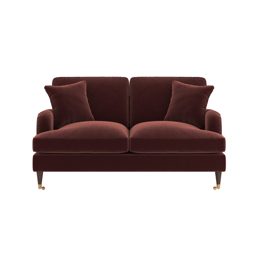 Merlot Red Chenille 2 Seater Sofa - Payton