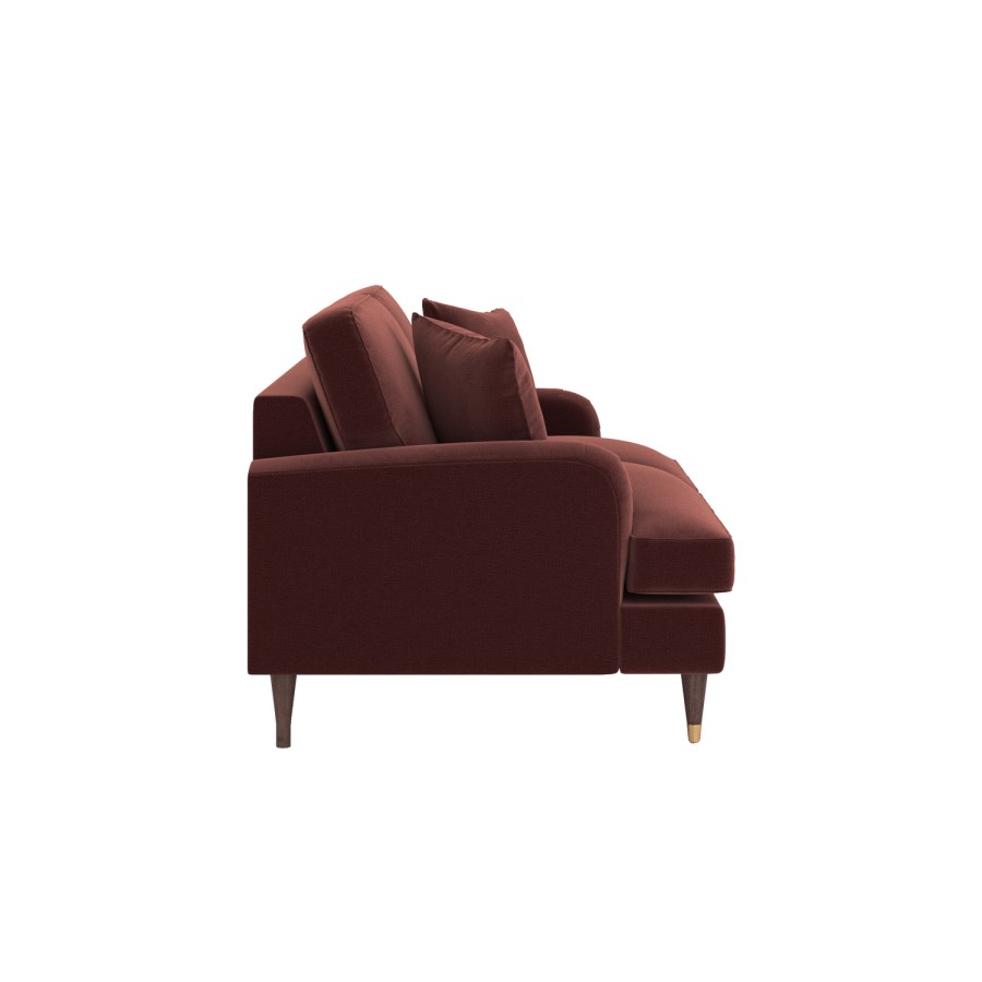 Merlot Red Chenille 2 Seater Sofa - Payton