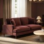 Merlot Red Chenille 3 Seater Sofa - Payton