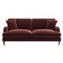 Merlot Red Chenille 3 Seater Sofa - Payton