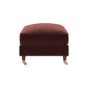 Merlot Red Chenille Footstool - Payton