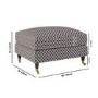 Patterned Velvet Footstool - Payton