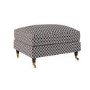Patterned Velvet Footstool - Payton