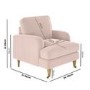 Dusty Pink Velvet Armchair - Payton