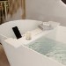 860mm Matt White Solid Surface Bath Tray / Caddy - Opal