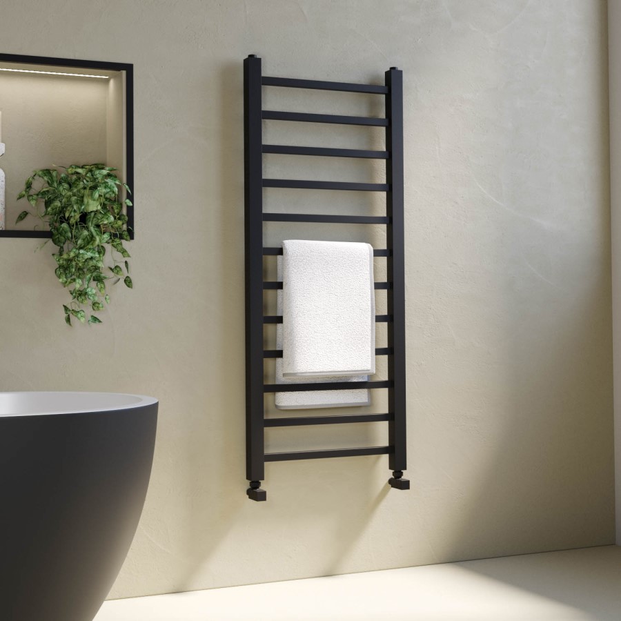 Black Towel Radiator 1200 x 500mm – Sonoran