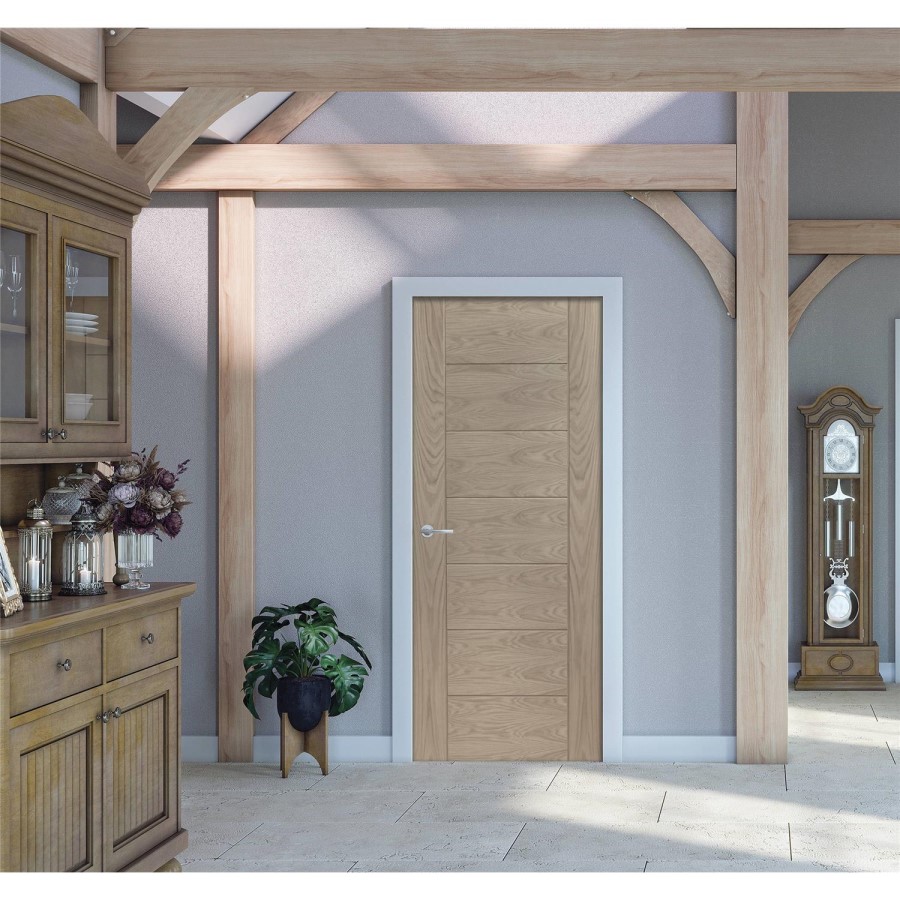 Internal Oak Door - Unfinished - 1981 x 762 x 35mm - Palermo - XL Joinery