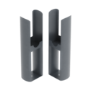 Sorrento Anthracite Designer Radiator Feet -Suitable for Oval Double Panel Radiator