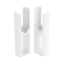 Sorrento White Designer Radiator Feet -Suitable for Oval Double Panel Radiator