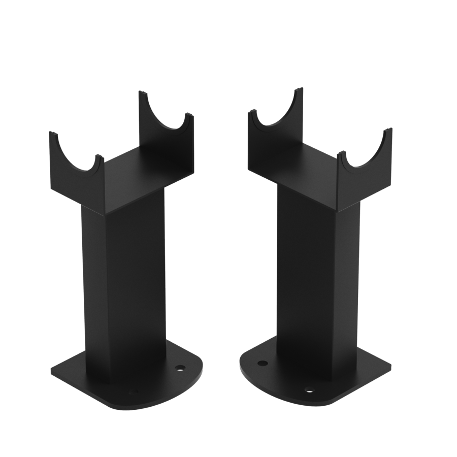 Sorrento Black Designer Radiator Feet -Suitable for Single and Double Panel Radiator