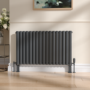 Sorrento Anthracite Designer Radiator Feet -Suitable for Single and Double Panel Radiator