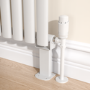 Sorrento White Designer Radiator Feet -Suitable for Single and Double Panel Radiator