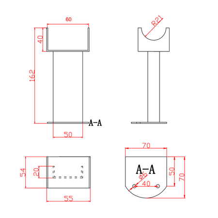 Sorrento White Designer Radiator Feet -Suitable for Single and Double Panel Radiator