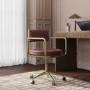 Burgundy Faux Leather Swivel Office Chair - Soren 