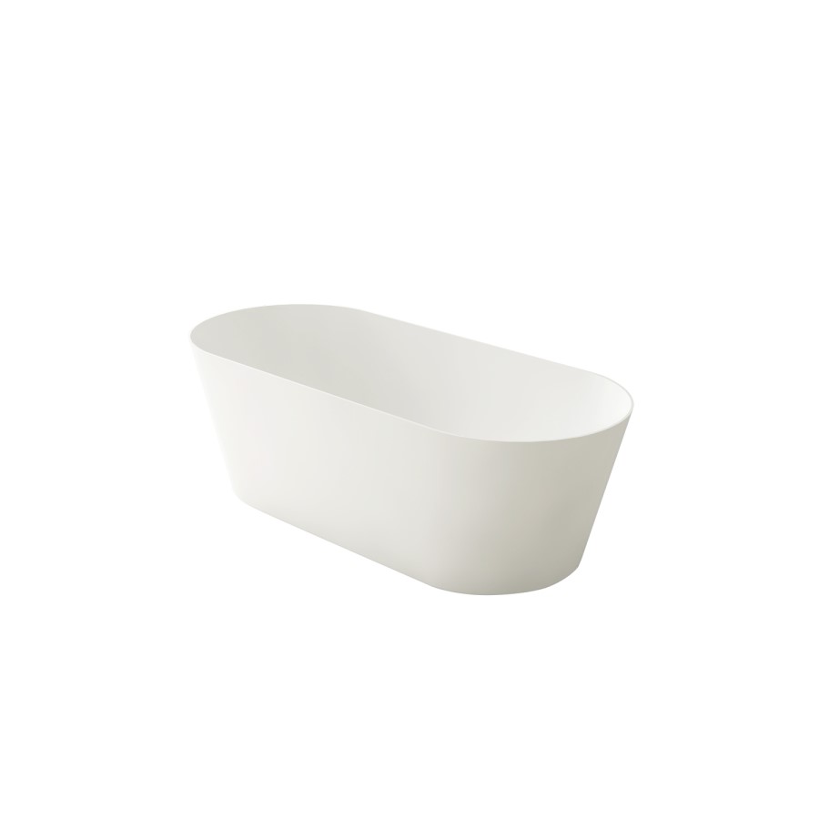 Freestanding Double Ended Stone Resin Solid Surface Bath 1650 x 700mm - Monaco
