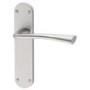 Internal Pearl Nickel Bathroom Lever Door Handle with Lock, Latch and Hinges Pack - 75mm Latch - Struma - XL Joinery