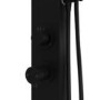 Black Thermostatic Outdoor Shower with Pencil Hand Shower 2 Outlets - Suva