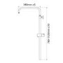 Triton Push Button Bar Diverter Thermostatic Mixer Shower Set - Chrome
