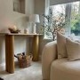 Oak Console Table with Fluted Legs - 120cm - Tate