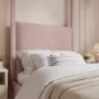 Pink Velvet Single Four Poster Bed Frame - Tiana