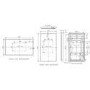 Rectangular Brass Backlit Heated Bathroom Mirror with Lights 700 x 400mm - Taurus