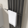 Black Designer Towel Holder for Steel & Electric Radiators - 420mm