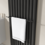 Black Designer Towel Holder for Steel & Electric Radiators - 620mm