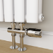 Elego Chrome Modern TRV H Block Thermostatic Radiator Valves 