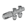 Elego Chrome Modern TRV H Block Thermostatic Radiator Valves 
