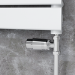 Elego Chrome Modern TRV Straight Thermostatic Radiator Valves With Lockshield