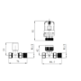 Elego White Modern TRV Straight Thermostatic Radiator Valves With Lockshield