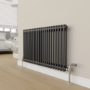 Maesta Chrome Traditional Manual Angled Radiator Valves With Lockshield