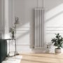Maesta Brushed Brass Traditional TRV Corner Thermostatic Radiator Valves With Lockshield