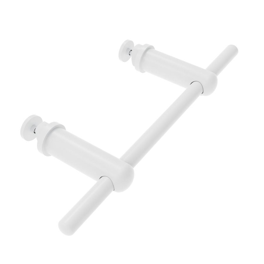 White Designer Towel Holder for Steel & Electric Radiators - 230mm