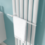 White Designer Towel Holder for Steel & Electric Radiators - 420mm