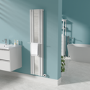White Designer Towel Holder for Steel & Electric Radiators - 420mm