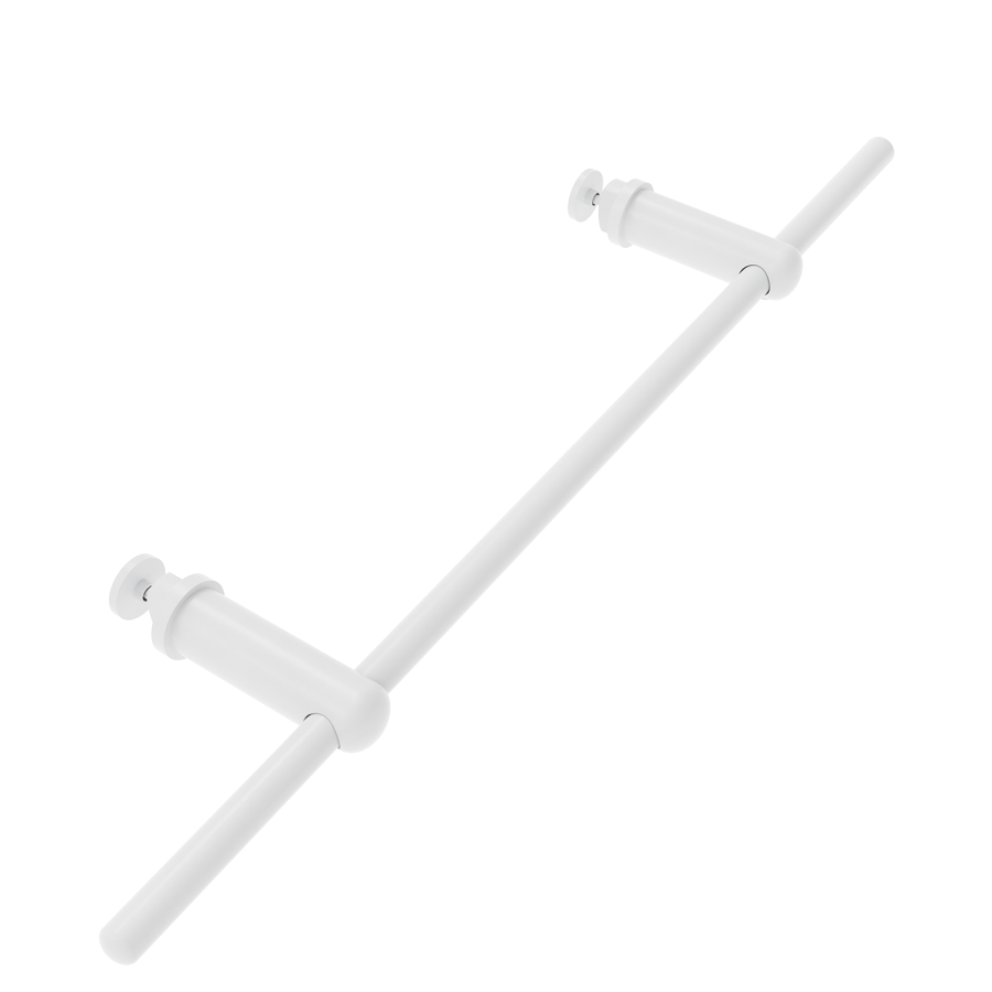 White Designer Towel Holder for Steel & Electric Radiators - 420mm