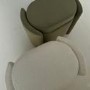 Sage Velvet Dressing Table Stool with Ottoman Storage - Taryn
