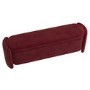 Burgundy Velvet Ottoman Storage Blanket Box - Taryn