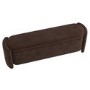 Brown Velvet Ottoman Storage Blanket Box - Taryn