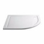 1200x800mm Right Hand Offset Quadrant 45mm White Stone Resin Shower Tray – Pearl