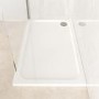1500x800mm Rectangular 45mm White Stone Resin Shower Tray – Pearl