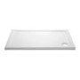 1500x800mm Black 8mm Glass Rectangular Sliding Shower Enclosure and Shower Tray - Pavo