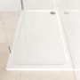 1700x900mm Rectangular 45mm White Stone Resin Shower Tray – Pearl