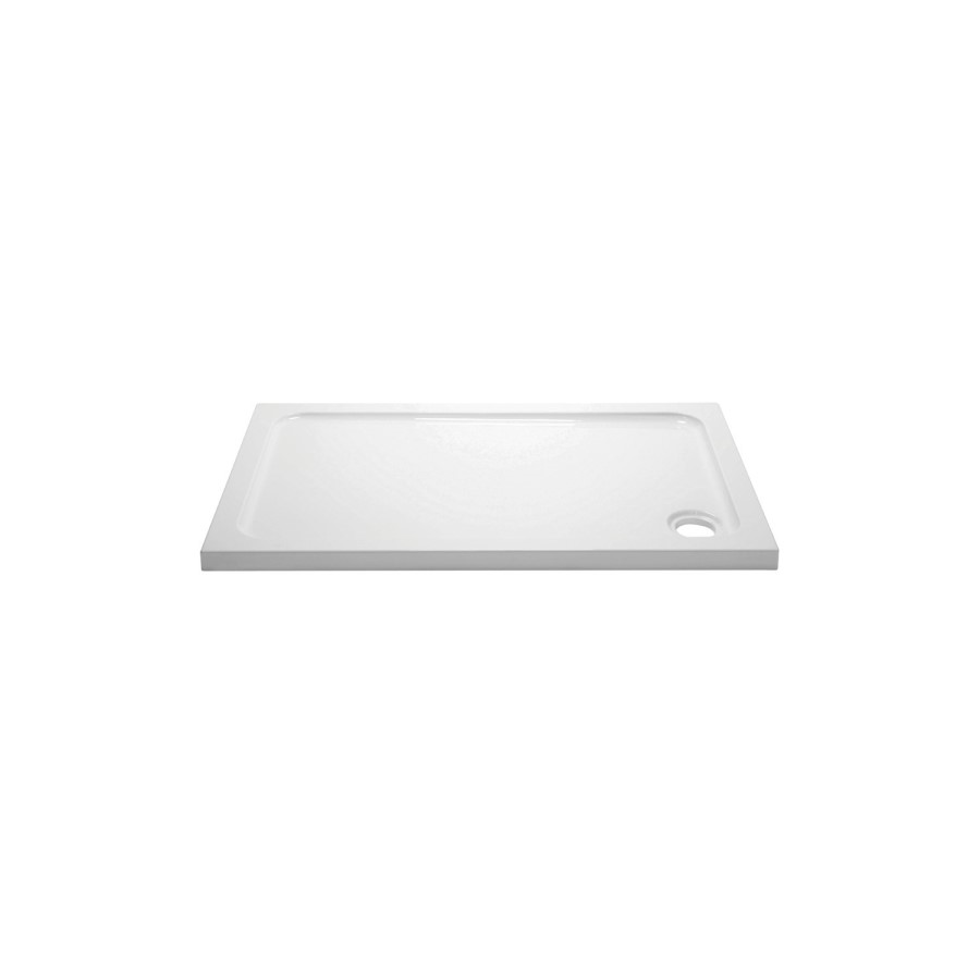 1700x900mm Rectangular 45mm White Stone Resin Shower Tray – Pearl