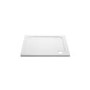 760x760mm Square 45mm White Stone Resin Shower Tray – Pearl