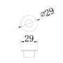 Bali Brushed Brass Overflow Cover for Resin Basin - Bali, Ashford L and I