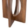 ONLY OPENED - White Marble and Mango Wood Side Table - Ivan
