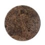 Round Brown Marble and Walnut Effect Side Table - Ivan